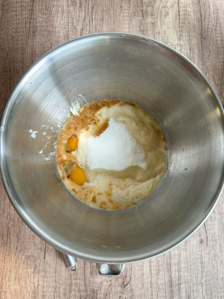 Add wet ingredients to the bowl