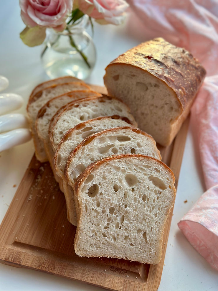 Beginner Artisan Sourdough Sandwich Loaf