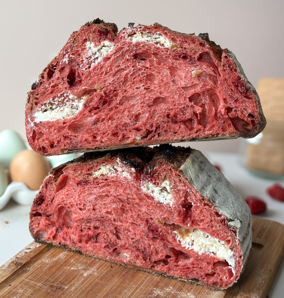 Sourdough Raspberry Cheesecake Bread