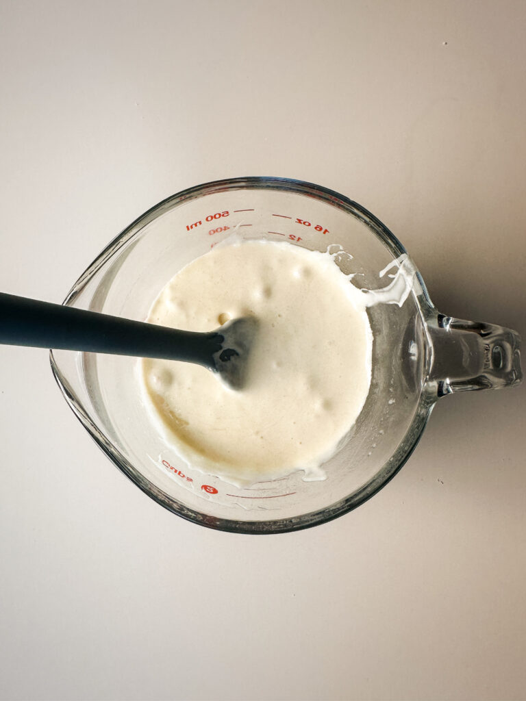 Combine the mixture for the crackers