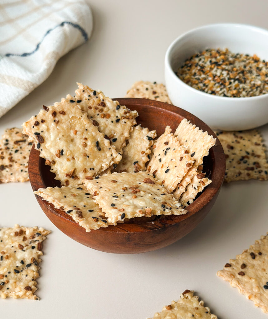 Sourdough Discard Everything Crackers