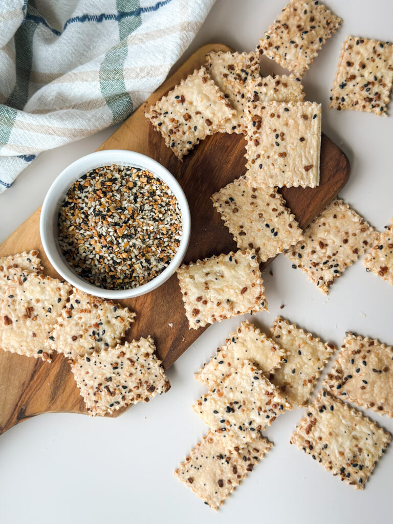 Sourdough Discard Everything Crackers