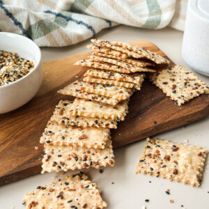 Sourdough Discard Everything Crackers