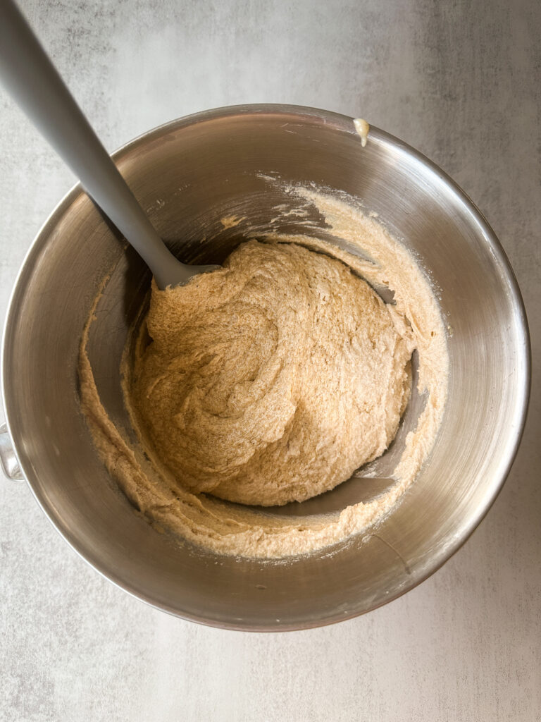 Cream brown butter and sugars