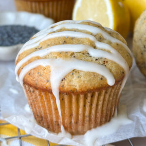 Sourdough Lemon Poppyseed Muffins