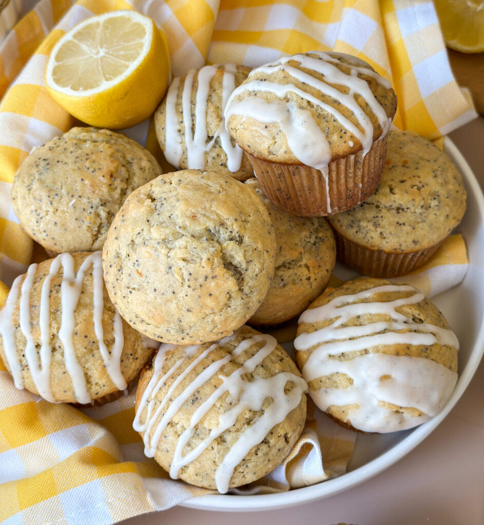 Sourdough Lemon Poppyseed Muffins