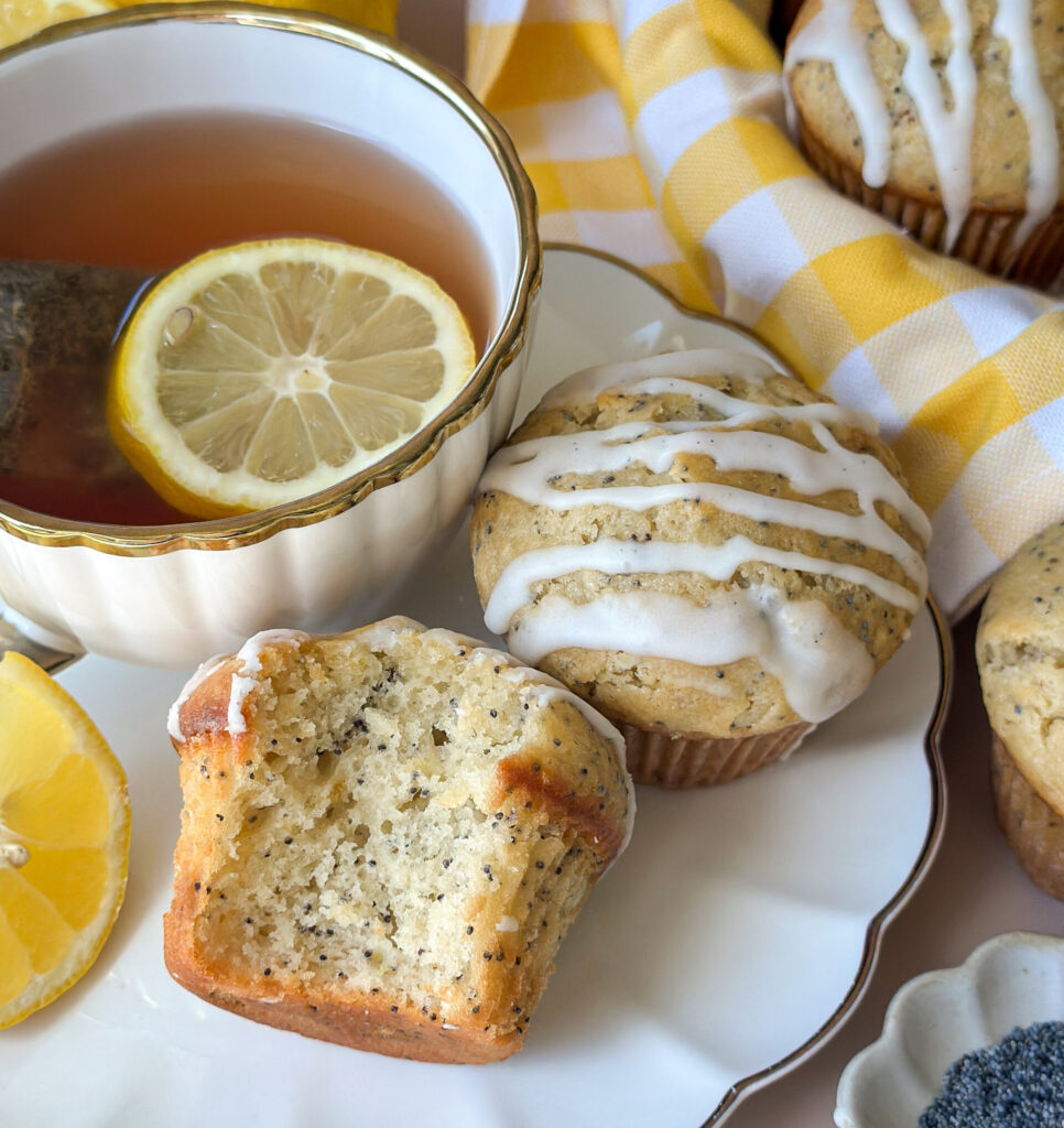 Sourdough Lemon Poppyseed Muffins