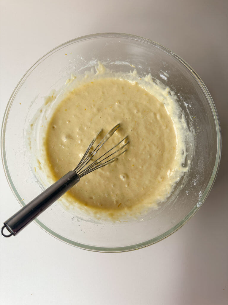 Mix in dry ingredients