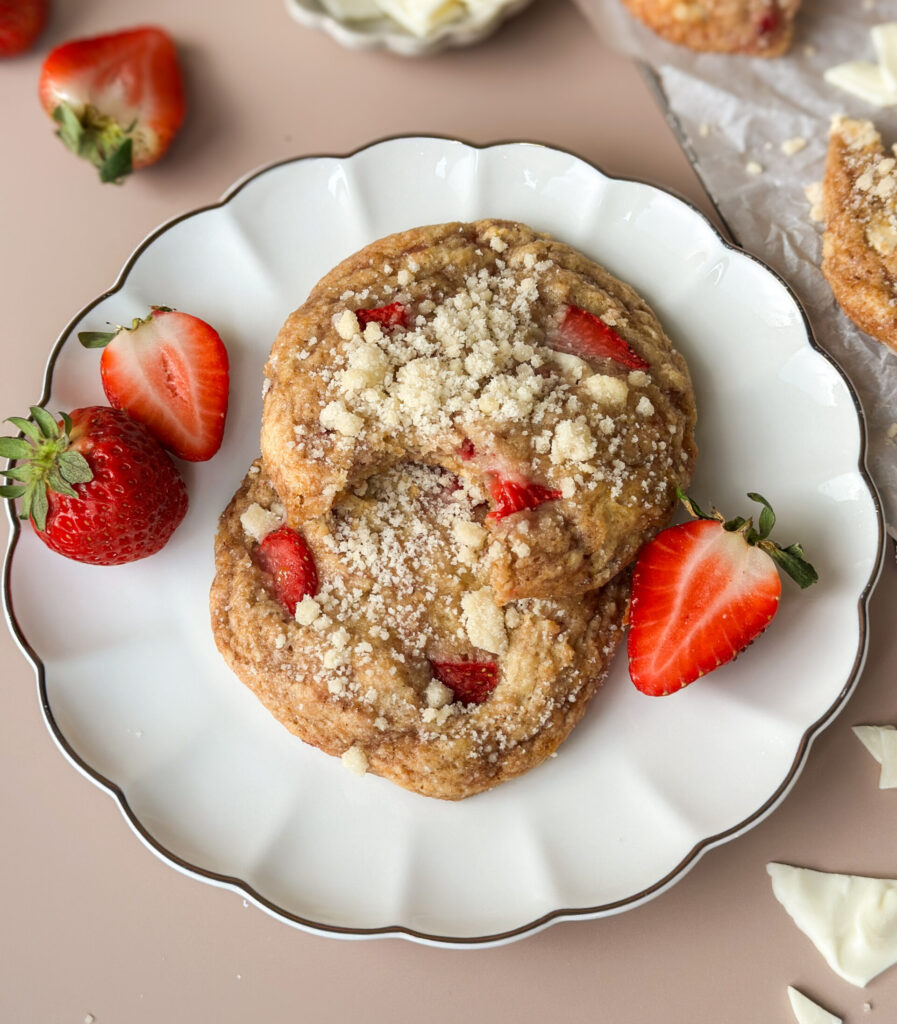 Sourdough Strawberry Shortcake Cookies