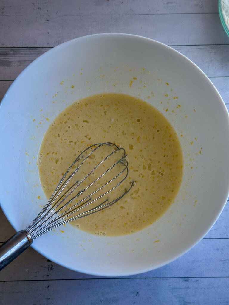 Mix the wet ingredients in your bowl