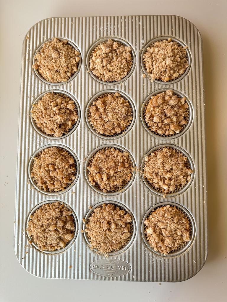 Muffins ready to be baked
