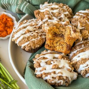 Sourdough Carrot Coffee Cake Muffins