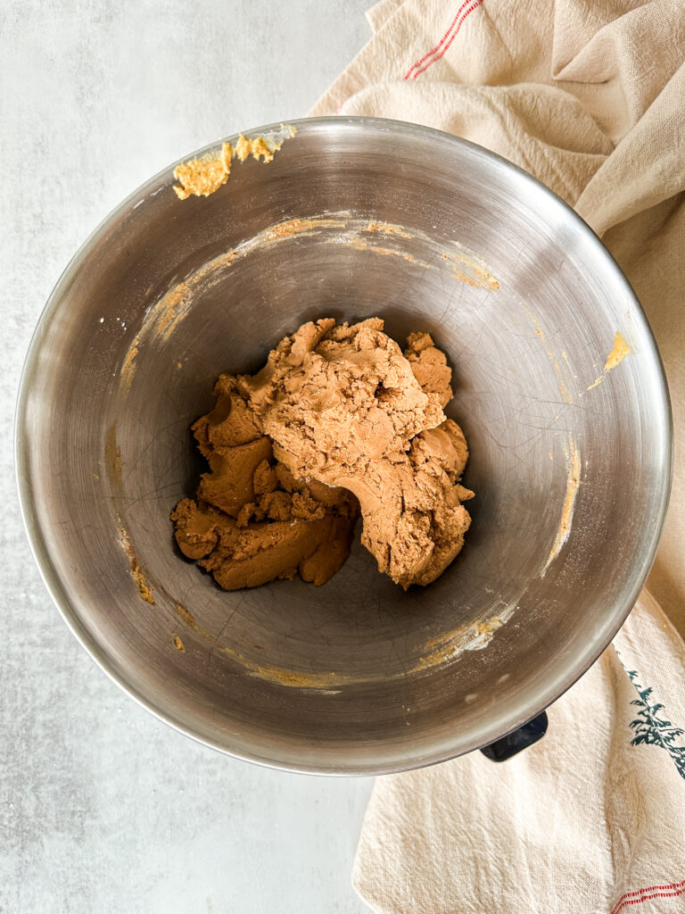 Add dry ingredients and mix to form a dough ball
