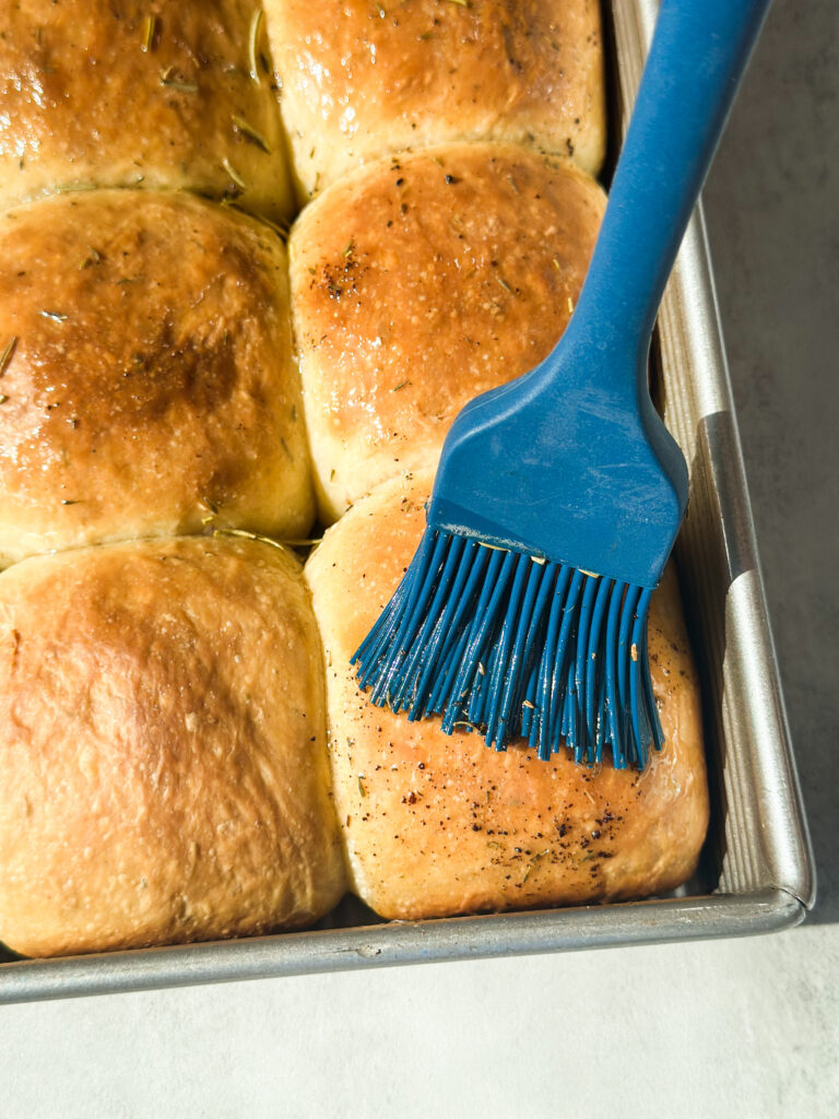 Brush well with herb butter