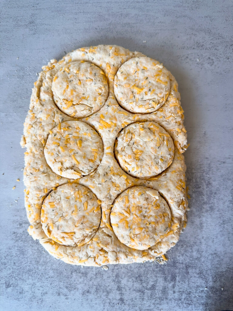 Cut out the biscuits 