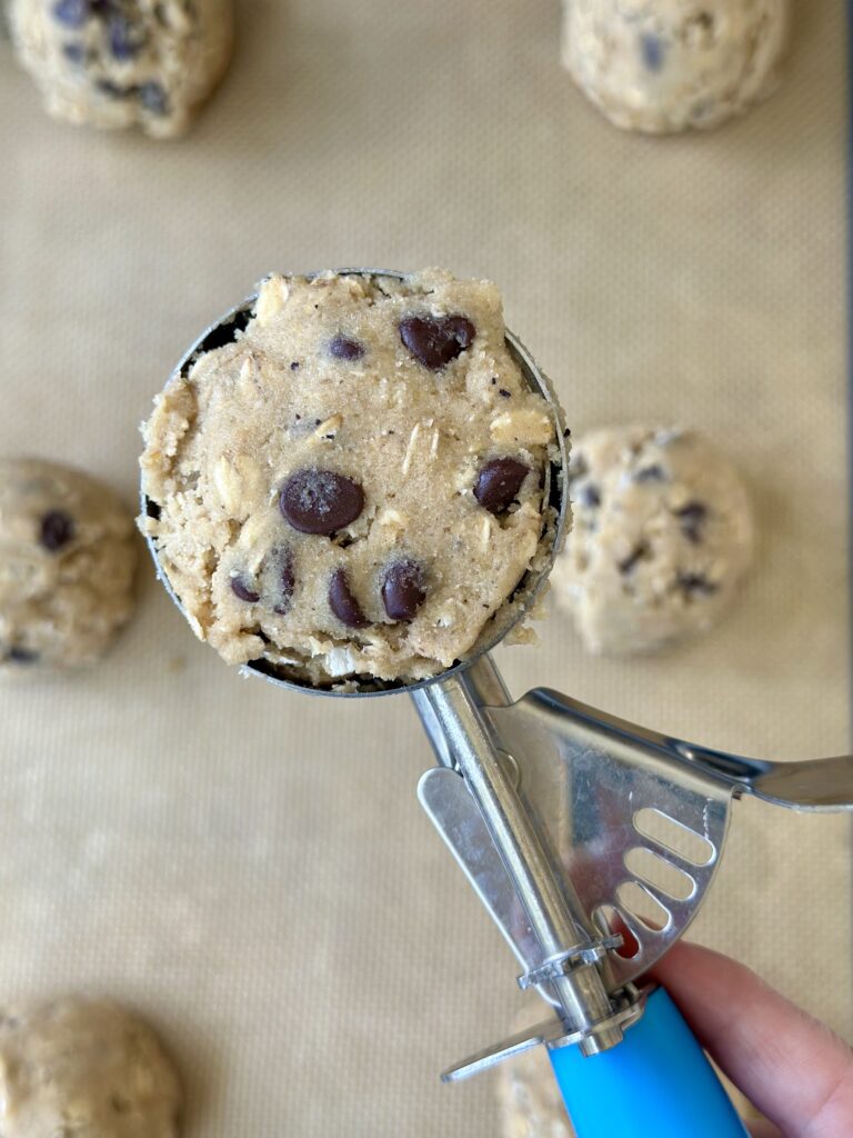 Scoop cookie dough