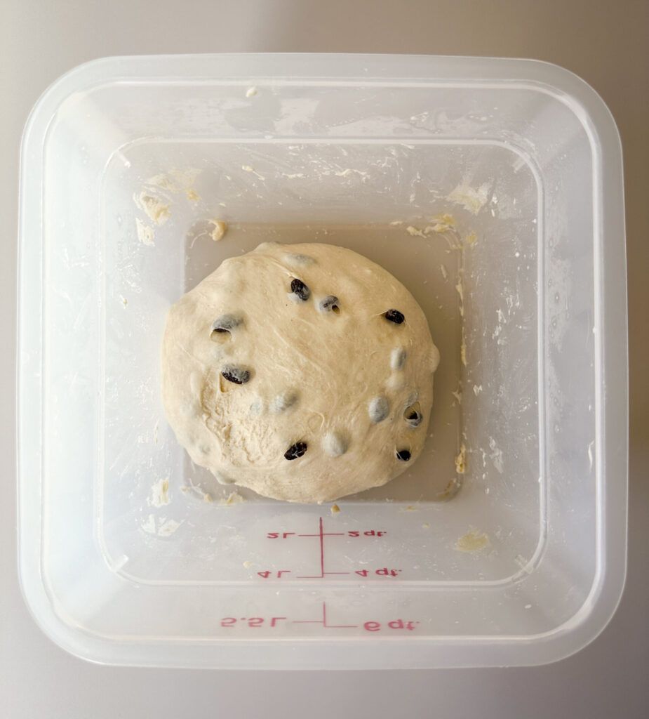 
Dough should be smooth after stretch and folds are done