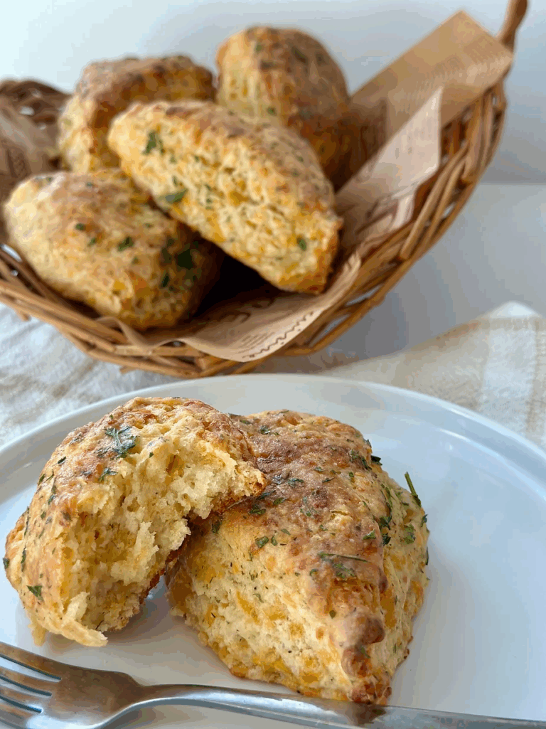 sourdough cheddar bay scones