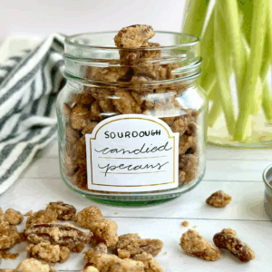 Sourdough Candied Pecans