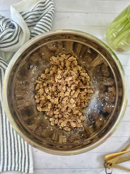 Add remaining ingredients and toss until pecans are well coated