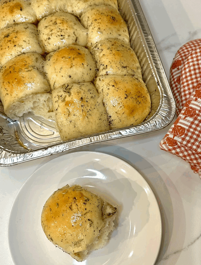 Sourdough Brown Butter Herb Dinner Rolls