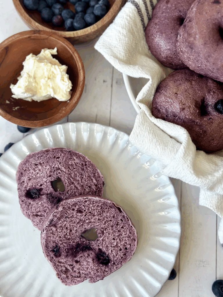 Sourdough Blueberry Bagels
