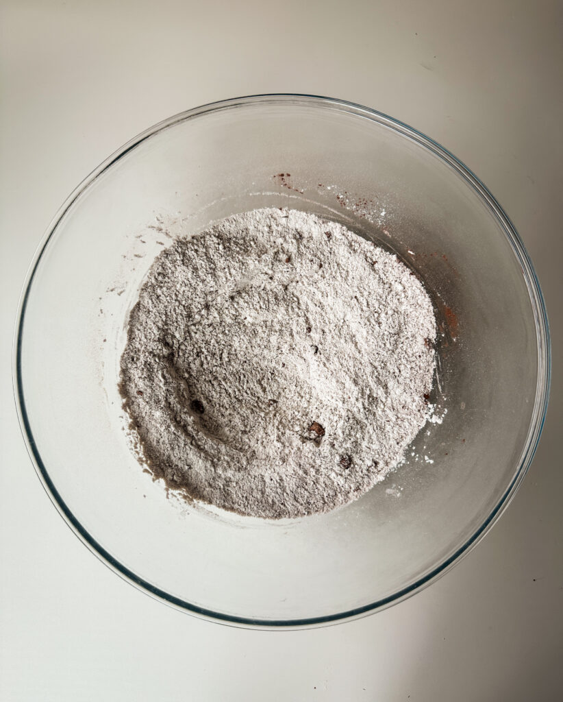 Mix the dry ingredients