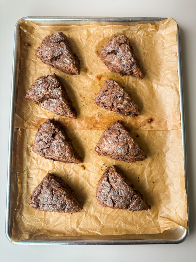 Scones fresh out of the oven