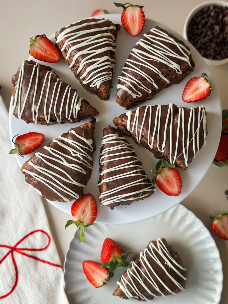 Sourdough Fudge Brownie Scones