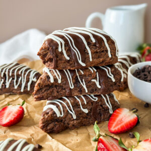 Sourdough Fudge Brownie Scones