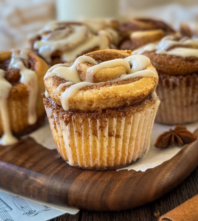 Sourdough Cinnamon Roll Muffins (1 hour recipe)