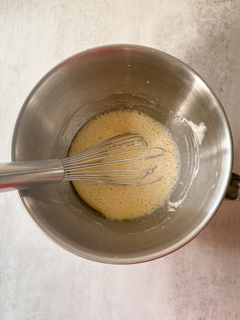 Whisk together wet ingredients