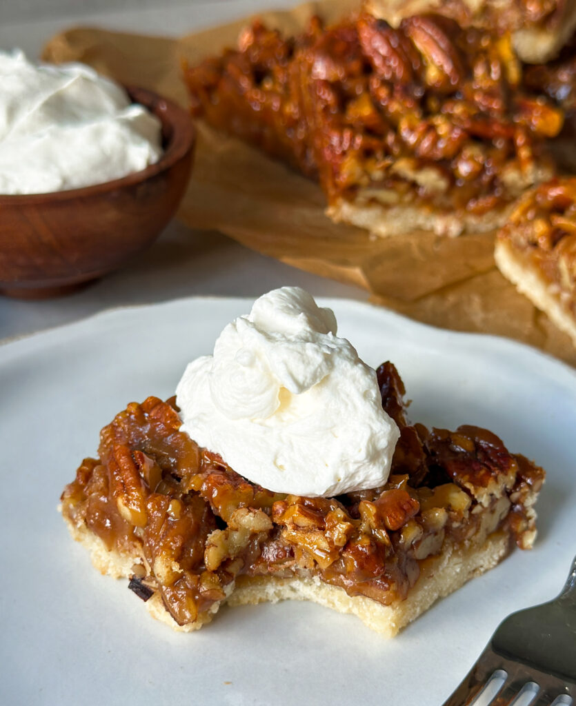 Sourdough Maple Pecan Pie Bars