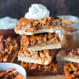 Sourdough Maple Pecan Pie Bars