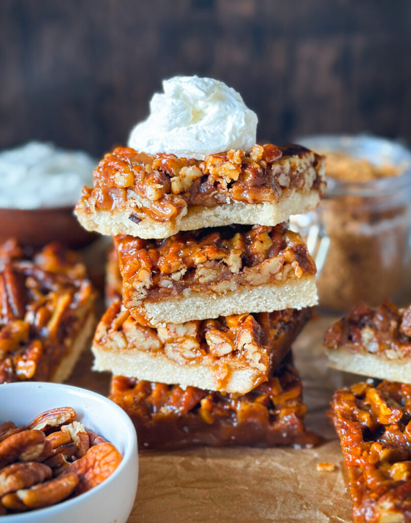 Sourdough Maple Pecan Pie Bars