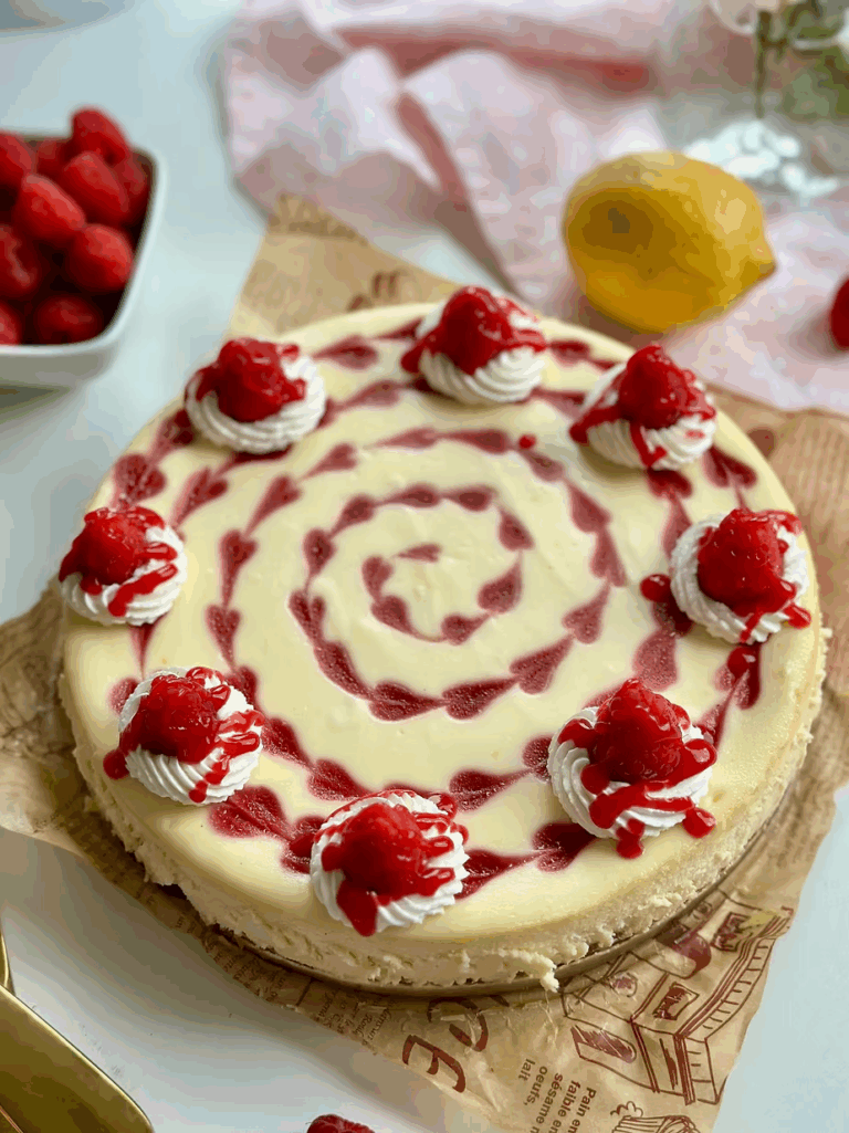 Raspberry Lemon Bliss Cheesecake