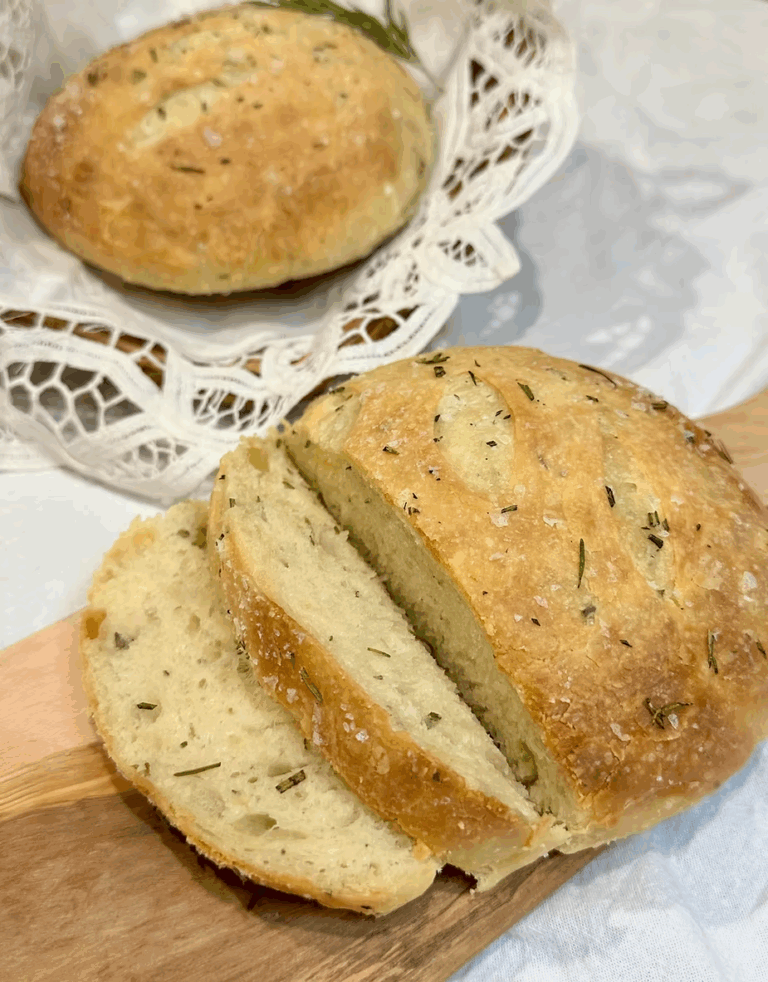 Sourdough Rosemary Peasant Bread (Macaroni Grill Dupe)