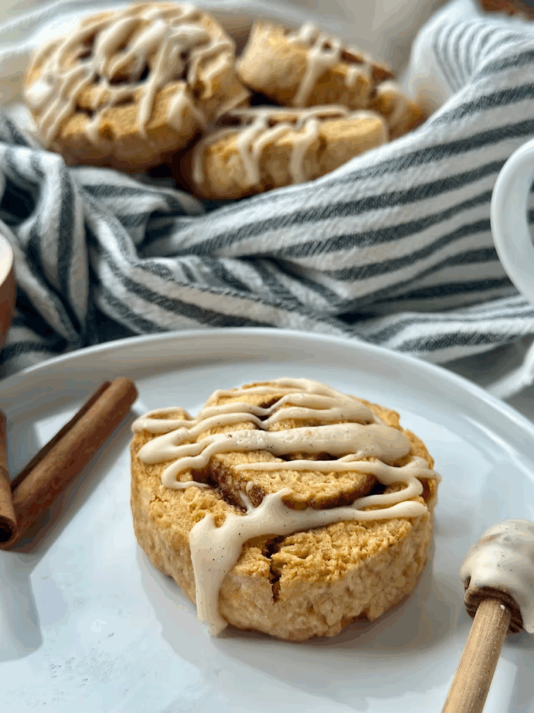 Sourdough Cinnamon Roll Scones