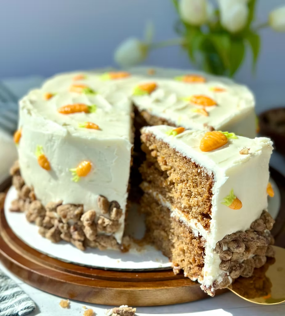 Long Fermented Sourdough Brown Butter Carrot Cake