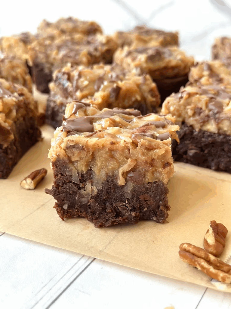 Sourdough German Chocolate Brownies