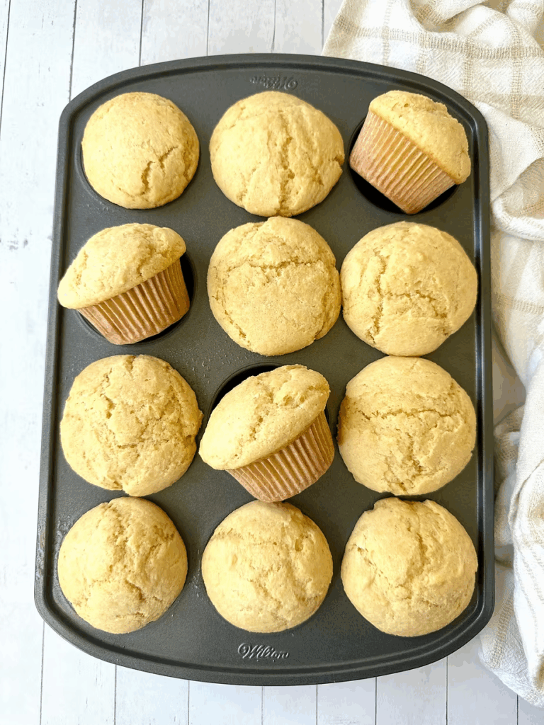 Sourdough Honey Cornbread Muffins