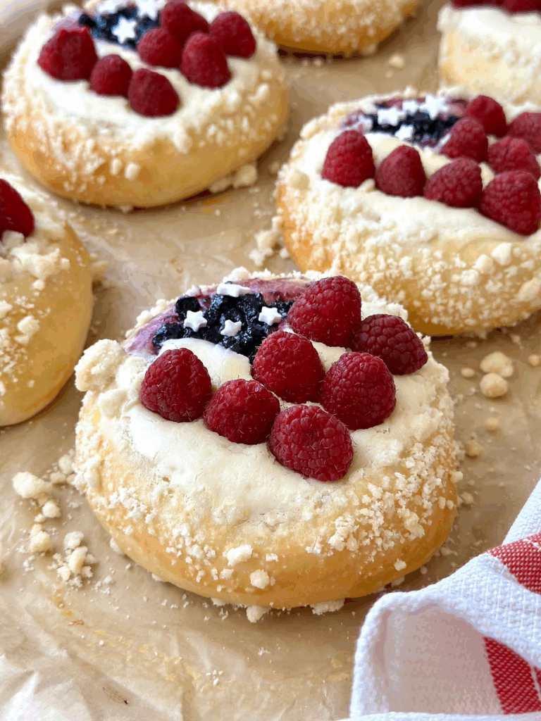 Sourdough Berry Cheesecake Kolaches