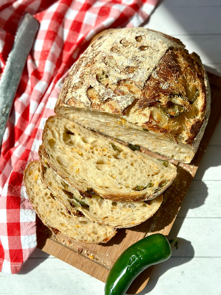 Sourdough Jalapeno Cheddar Loaf