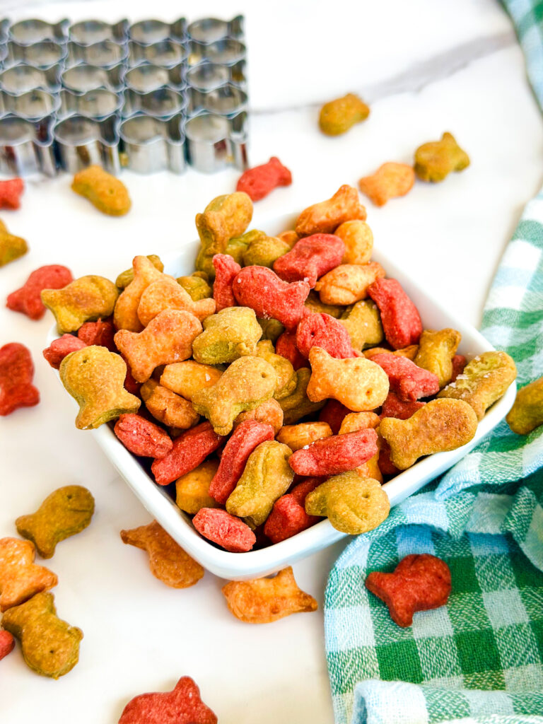 Sourdough Rainbow Goldfish Crackers