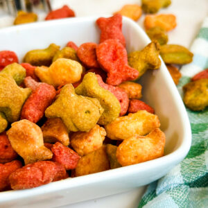 Sourdough Rainbow Goldfish Crackers