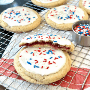 Sourdough Raspberry Pop-Tart Cookies
