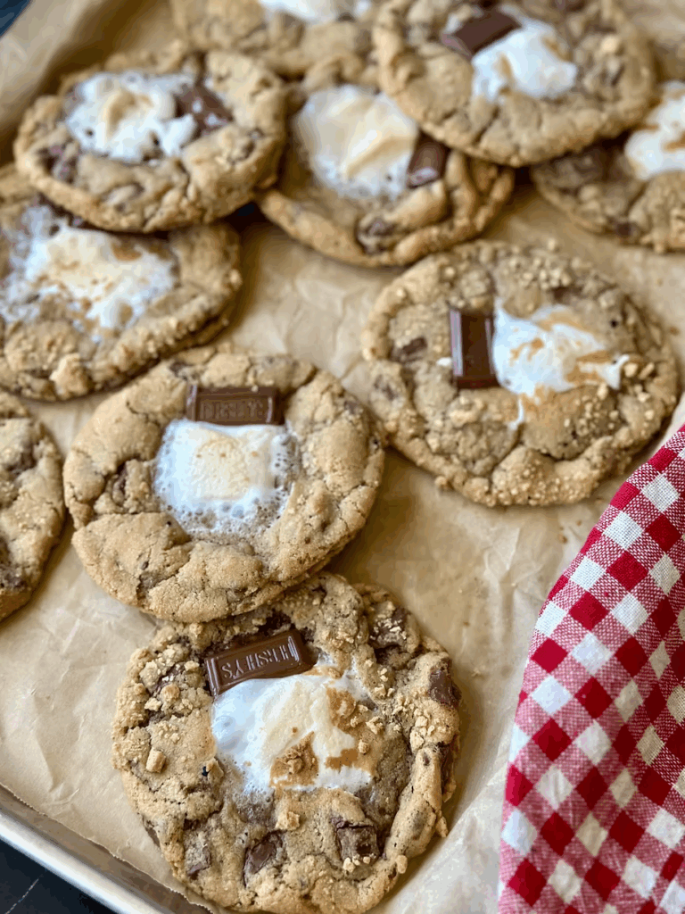 Sourdough Brown Butter S'mores Cookies