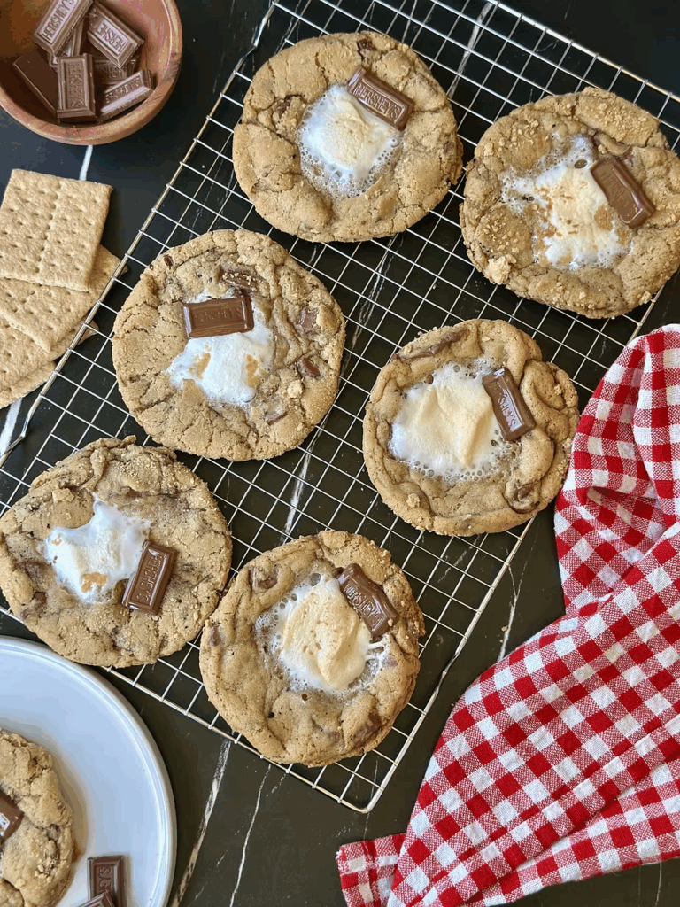 Sourdough Brown Butter S'mores Cookies
