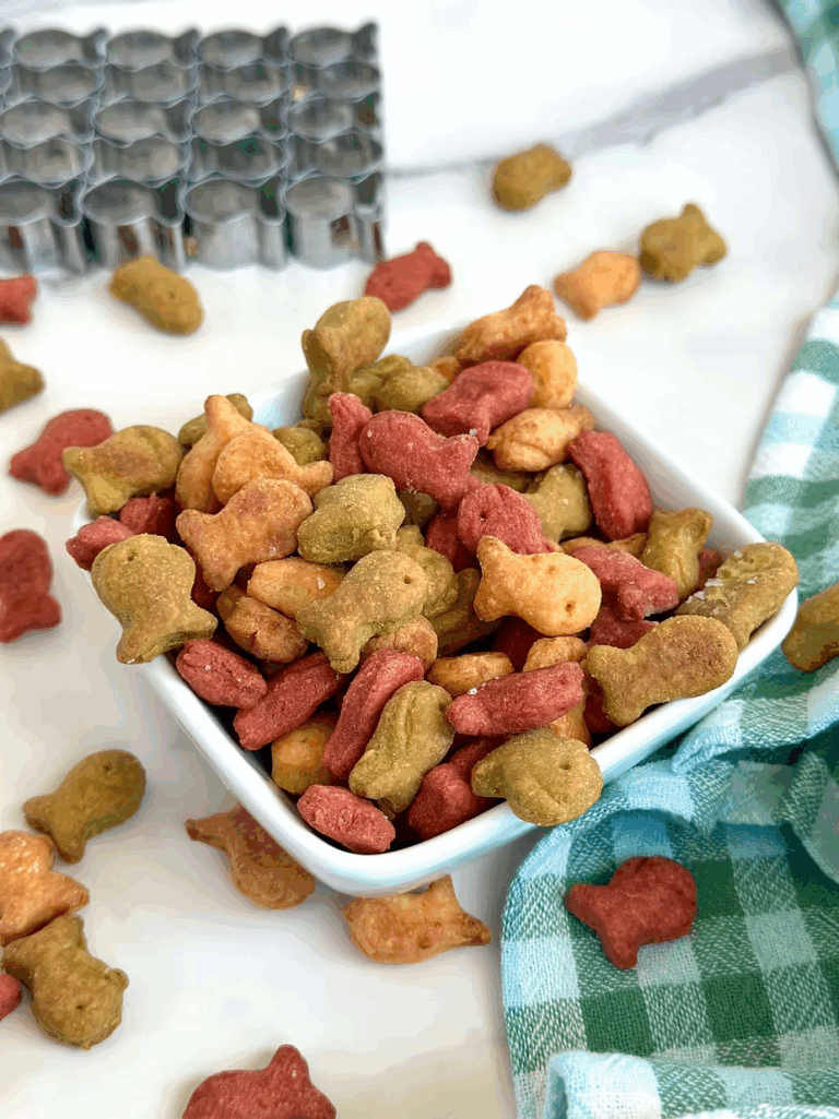 Sourdough Rainbow Goldfish Crackers