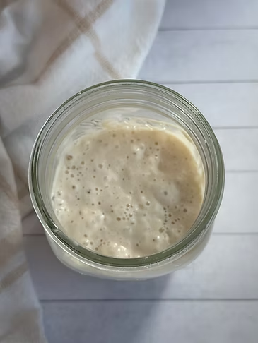 Let your levain proof overnight- it should be doubled before using